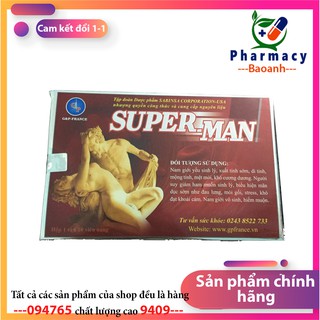 Super Man 1h Giúp bổ thận tráng dương, tăng cường sinh lý, tăng hormone nam, ngừa mãn dục sớm