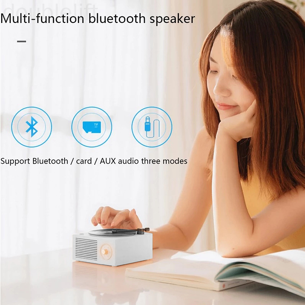 Loa Nghe Nhạc Kết Nối Bluetooth V5.0 Kiểu Dáng Cổ Điển