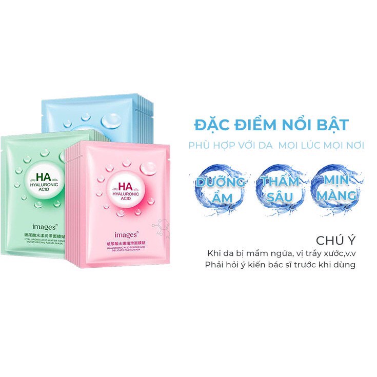 Mặt nạ giấy, mặt nạ HA dưỡng da dưỡng ẩm trắng da chống lão hóa nội địa trung VECOM