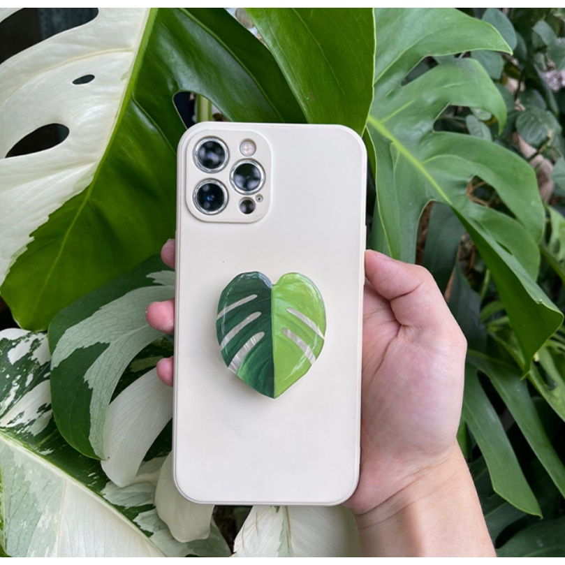 Giá Đỡ Điện Thoại Có Thể Gập Lại Hình Chiếc Lá Xinh Xắn Cho iPhone13