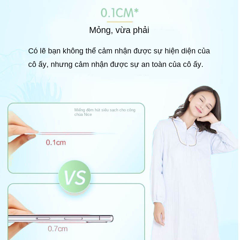 Gói 30 Miếng Băng Vệ Sinh 160mm êm ái làn da