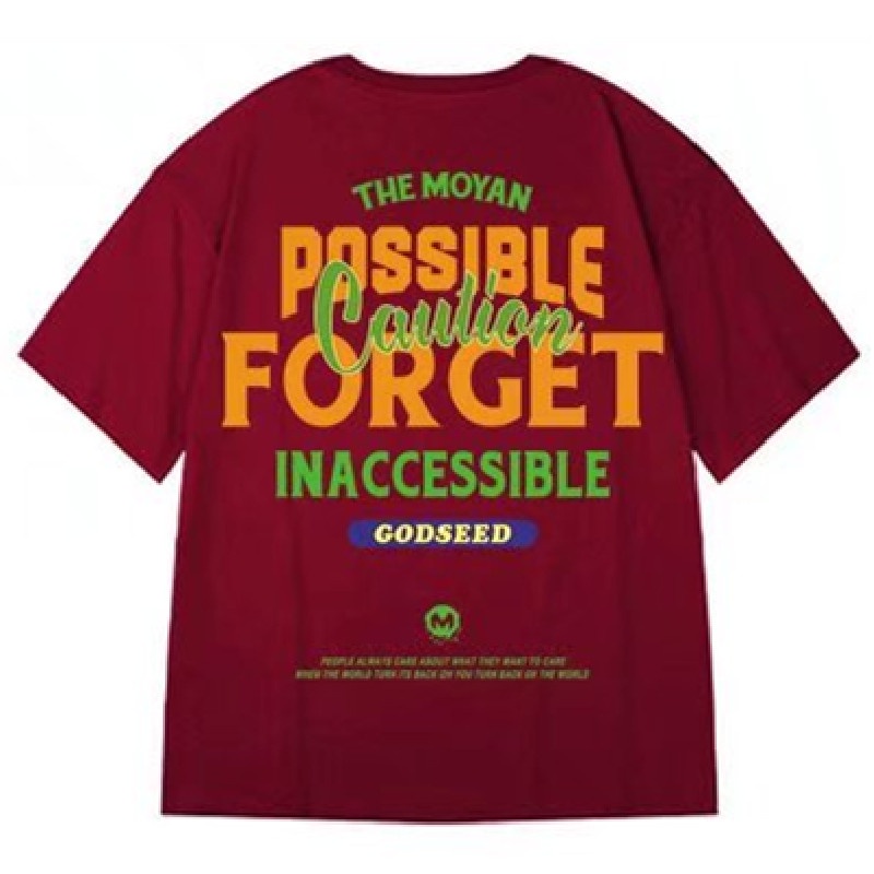 Áo Thun Tay Ngắn Dáng Rộng In Chữ Thời Trang Mùa Hè Cho Nam size M-8XL