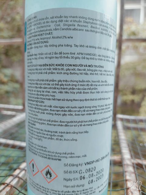 [Chính hãng]  Gel/nước rửa tay khô Y tế 500ml APM HANDGEL | BigBuy360 - bigbuy360.vn