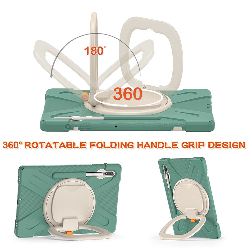 Ốp Máy Tính Bảng Chống Sốc Cho Samsung Galaxy Tab S8+ SM-X800 X806 S8 Plus 12.4" S7+ SM-T970 T975 T976 S7 FE SM-T730 T733 T735 T736