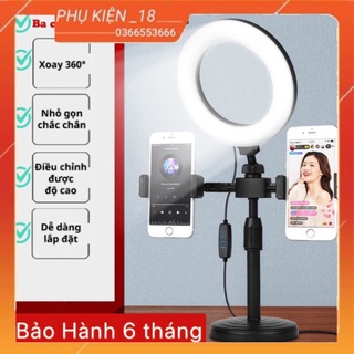 [ BẢO HÀNH 6TH ]Đèn Livestream Để Bàn 2 Kẹp siêu bền hỗ trợ ánh sáng quay video, tiktok,livestream