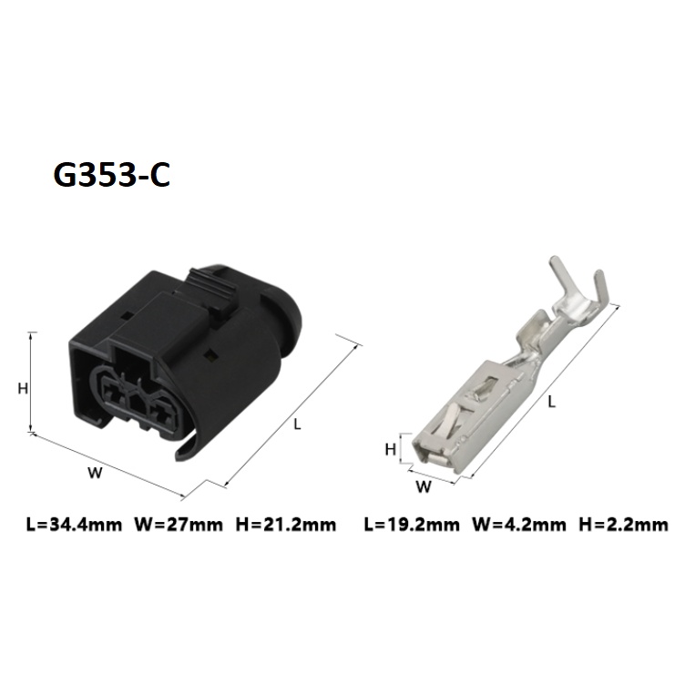 G353-Giắc cắm máy bơm khí 2 lỗ 3.5mm