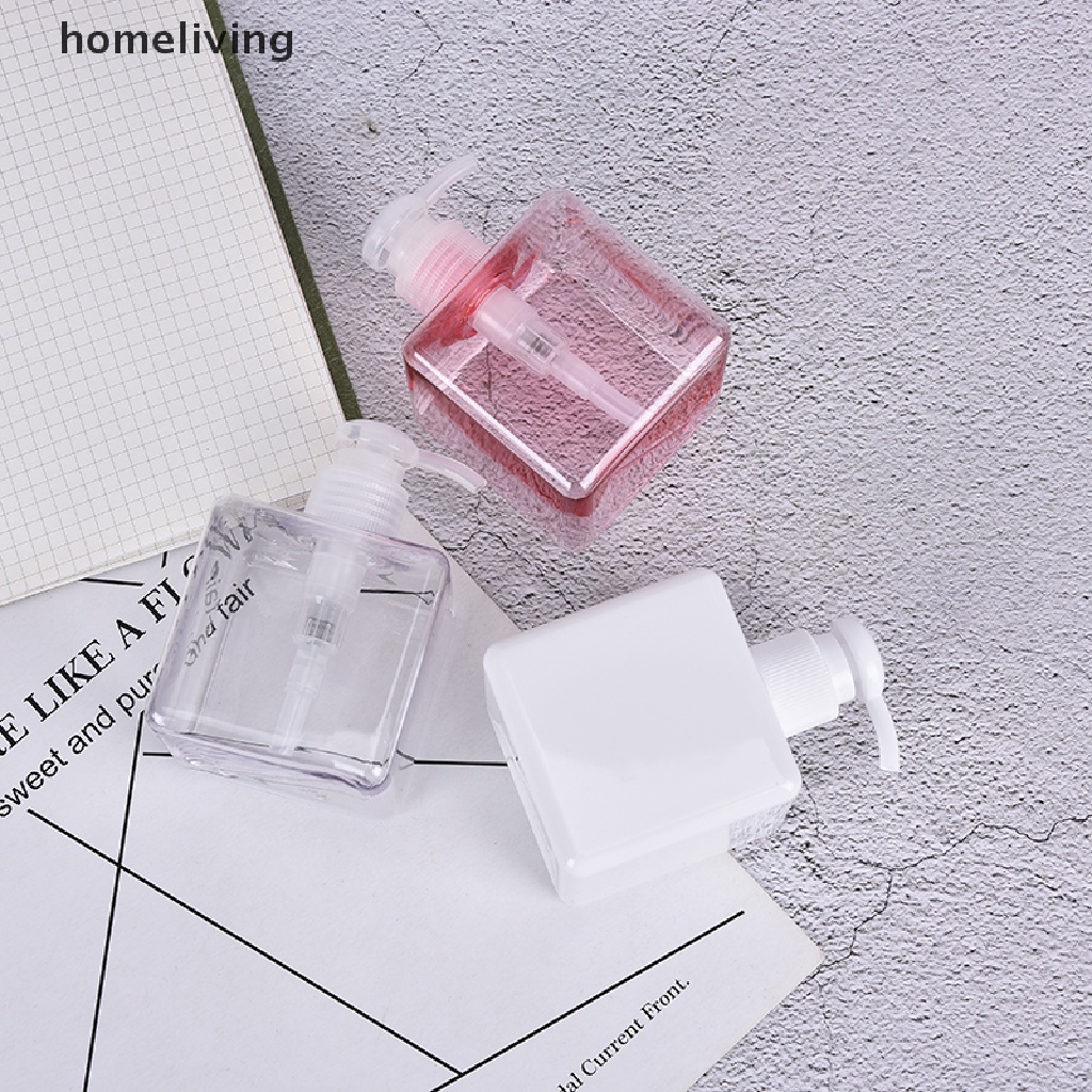Bình Nhựa Rỗng Hình Vuông Đựng Dầu Gội Sữa Tắm 250ml Tiện Dụng