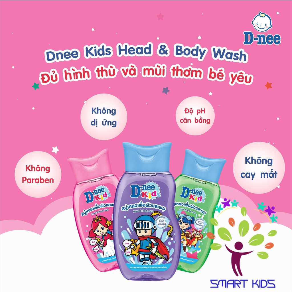 SỮA TẮM GỘI TOÀN THÂN TRẺ EM DNEE KIDS 400ML