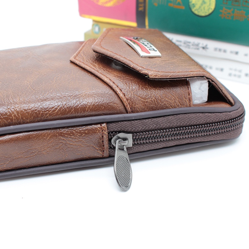 Túi Da Pu Đeo Hông Đựng Điện Thoại Đa Năng Chống Thấm Nước