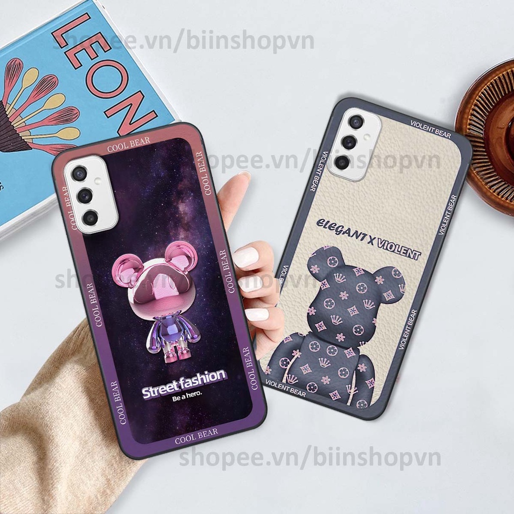 Ốp Samsung M52 5G hình gấu bear brick đẹp độc lạ, thời trang, cá tính
