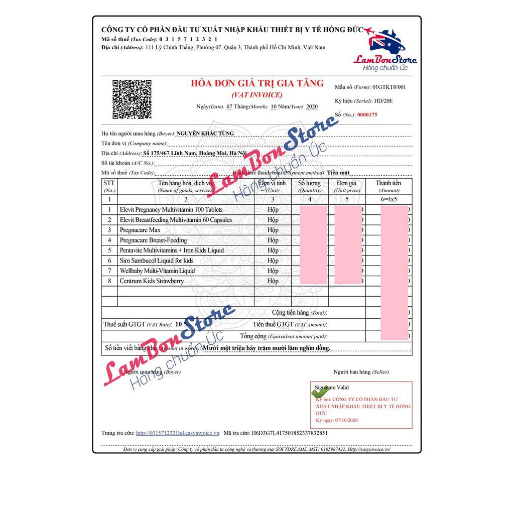 [Tem Chemist] ELEVIT BẦU Úc - Vitamin Tổng Hợp cho bà Bầu 100 viên - Date 2023