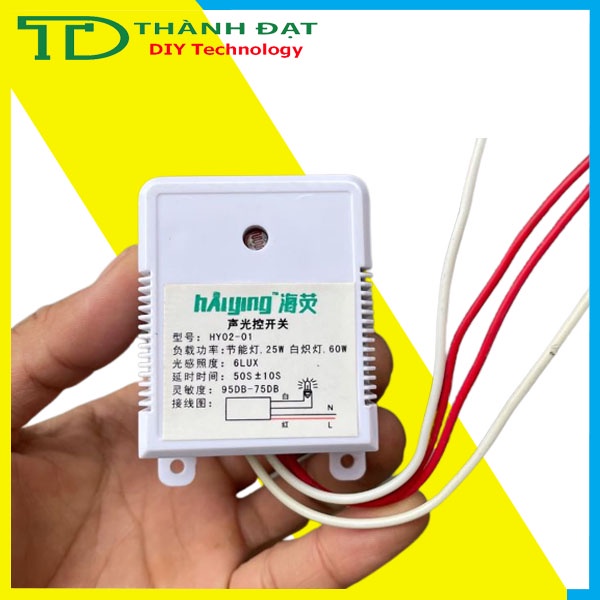 Bộ Điều Khiển Bật Tắt Đèn Led 220V công suất 40W Cảm Biến Ánh Sáng