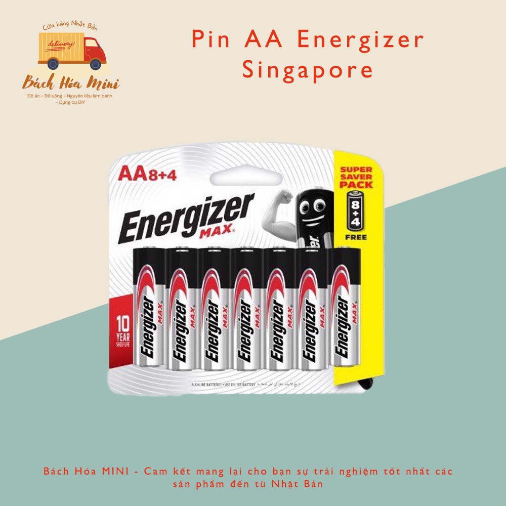 Pin tiểu AA Energizer Max (Singapore)
