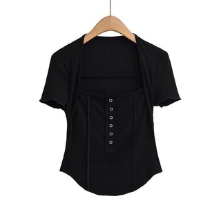 Áo thun gân cotton [ảnh thật]