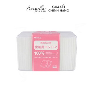 Bông Tẩy Trang Miniso Hộp 1000 Miếng - Amora Skinlab