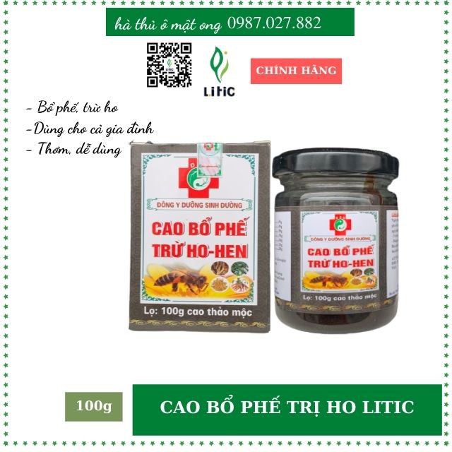 Cao bổ phế trừ ho hen dưỡng sinh đường 100g SBPTH - thảo dược litic