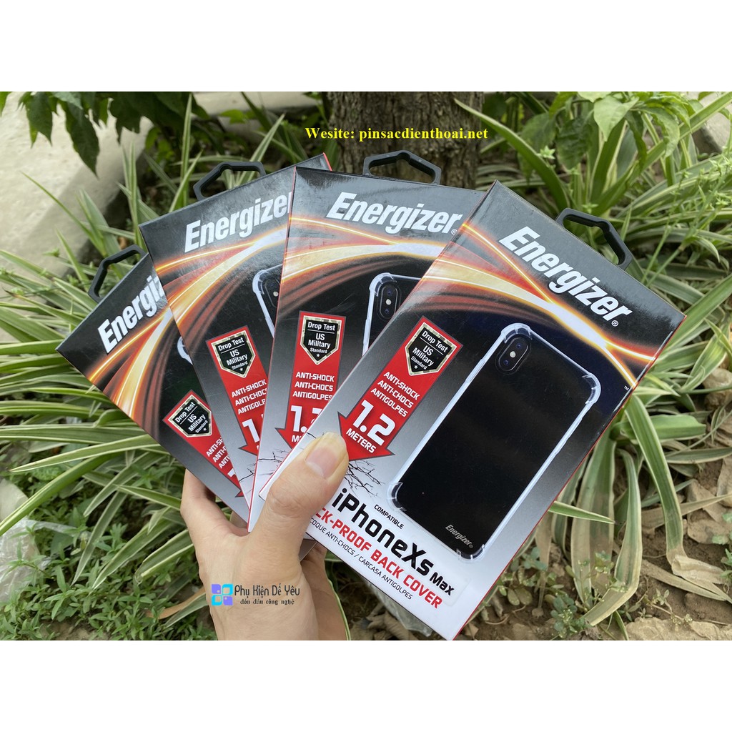 Ốp lưng chống sốc 1.2m Energizer CO12IP65 cho iPhone Xs Max [Chính hãng phân phối, nguyên seal]