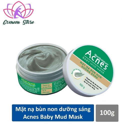 Mặt nạ bùn non dưỡng sáng da Acnes Baby Mud Mask 100g