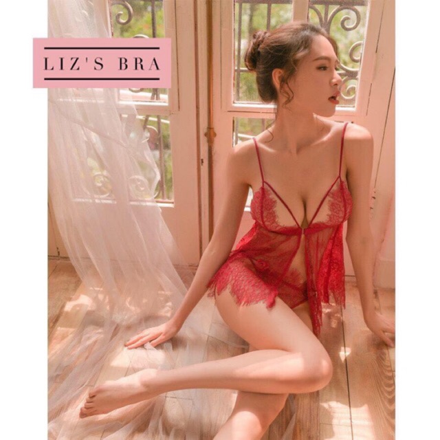 Váy ngủ quảng châu E1 – Váy ngủ ren – Váy ngủ gợi cảm – Đầm ngủ ren hoa – Váy ngủ sexy