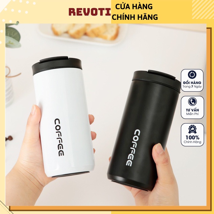 Bình giữ nhiệt khắc tên theo yêu cầu kiểu dáng coffee holic 500ml chất liệu Inox 304 nhỏ gọn, tiện lợi BGN13