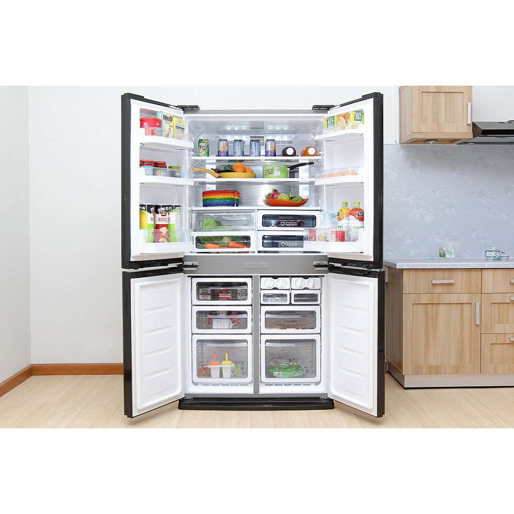 Tủ lạnh Sharp Inverter 556 lít SJ-FX630V-ST -Làm lạnh nhanh, Làm đá nhanh, sản xuất Thái Lan, giao hàng miễn phí HCM