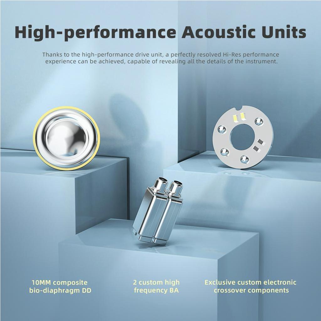 FAAEAL KBEAR Earphone In-Ear Metal Headset 2BA+1DD Driver IEM Monitor