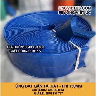 Ống bạt gân bơm tải cát Việt Úc Phi 150mm - Cuộn 20m - bạt cốt dù thumbnail