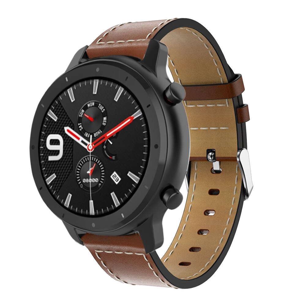 Dây Đeo Bằng Da 22mm Cho Đồng Hồ Thông Minh Huami Amazfit Gtr 47mm/gear S3