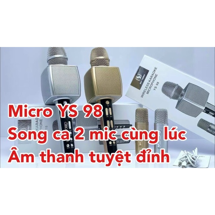 Mic karaoke M8 Chính Hãng - Mic karaoke M8  ys96  97  Chính Hãng 20w