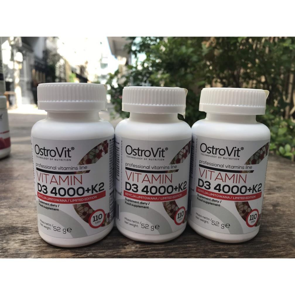 [CHÍNH HÃNG] OSTROVIT VITAMIN D3 K2 | Tăng Sức Đề Kháng Xây Dựng Cơ Bắp Hormone Và Xương Khớp