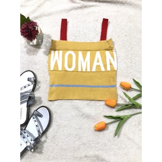 áo 2 dây croptop len tăm