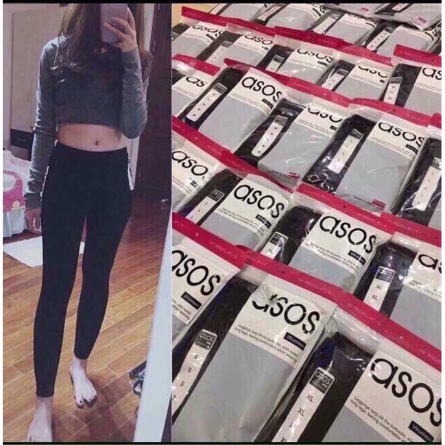 Quần legging ASOS dài nâng mông có 2 túi trước(có size từ 42-71kg) | BigBuy360 - bigbuy360.vn