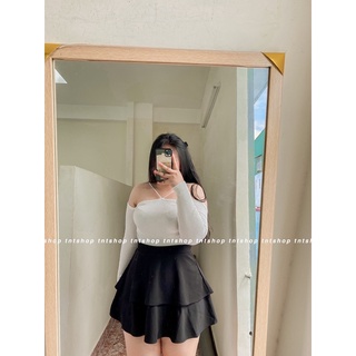 Áo Len Tay Dài 2 Dây Chéo [ TNT SHOP BIGSIZE 60KG 90KG ]