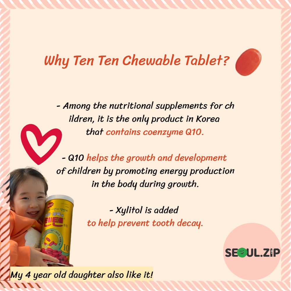 Tenten Kẹo Vitamin Tăng Chiều Cao vận chuyển trực tiếp từ Hàn Quốc