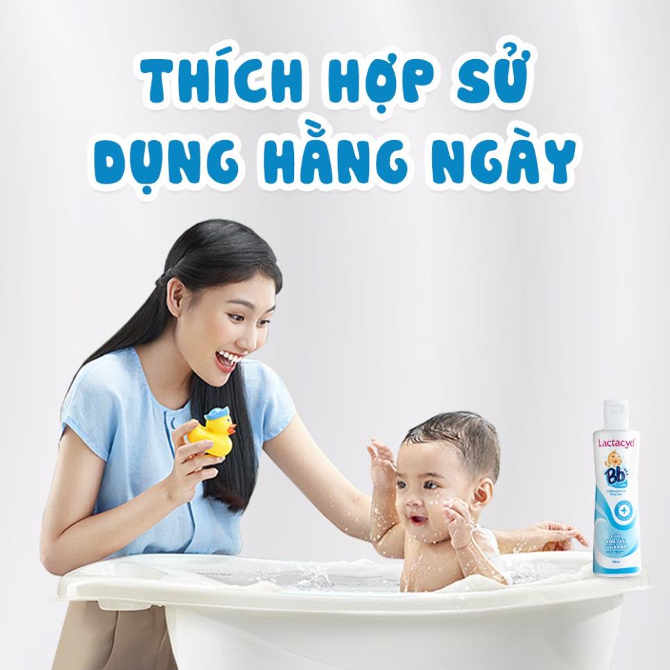 Sữa Tắm Gội Trẻ Em Lactacyd Bb Giảm Rôm Sảy & Hăm Kẽ 60ml/chai