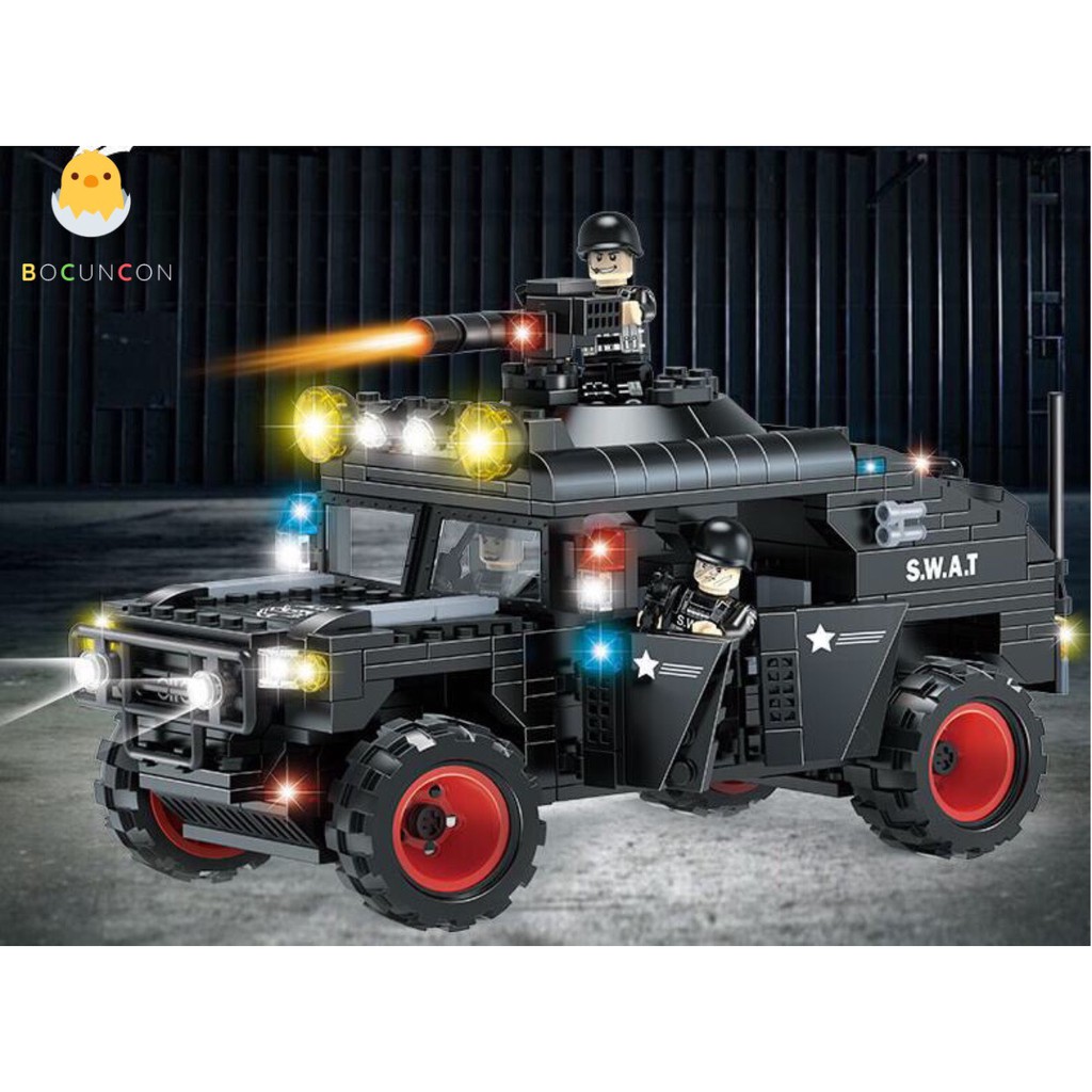 [NEW 2021] Lego Swat Cảnh Sát Đặc Nhiệm Tuần Tra 2 Trong 1