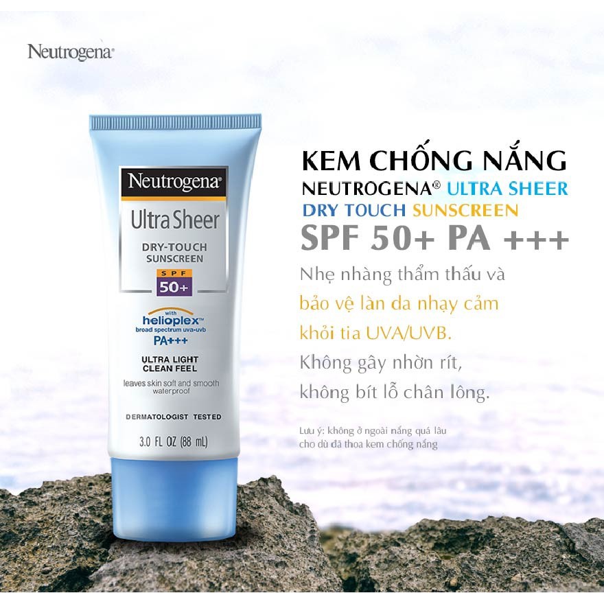 Kem chống nắng Neutrogena Ultra Sheer Dry Touch Sunscreen SPF 50+