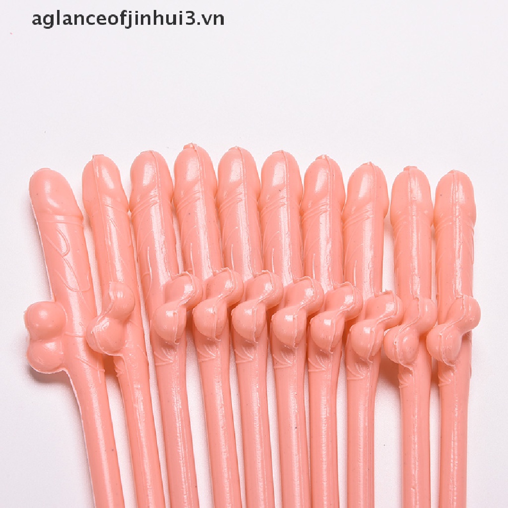 Set 10 Ống Hút Màu Nude Mới Lạ Cho Bữa Tiệc