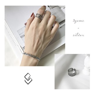 NHẪN BẠC THÁI XINH HÃNG INCAT _ 3gems silver