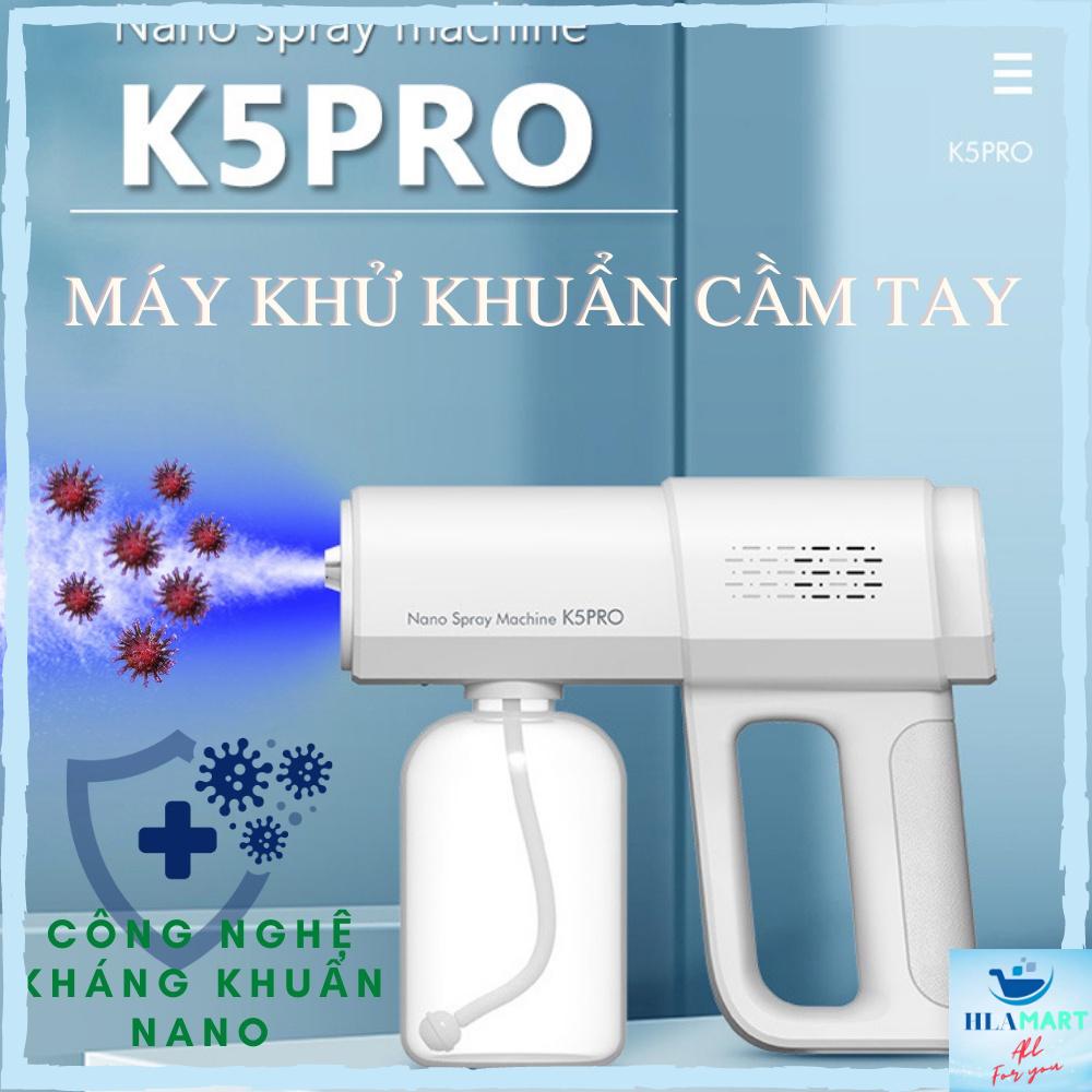 Máy Xịt Khử Khuẩn, Khử Trùng Cầm Tay, Súng Phun Khử Khuẩn Nano K5 Pro Cao Cấp