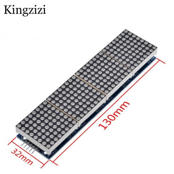 Mô Đun Điều Khiển Ma Trận Max7219 4 Trong Một Hiển Thị Với 5 Dây