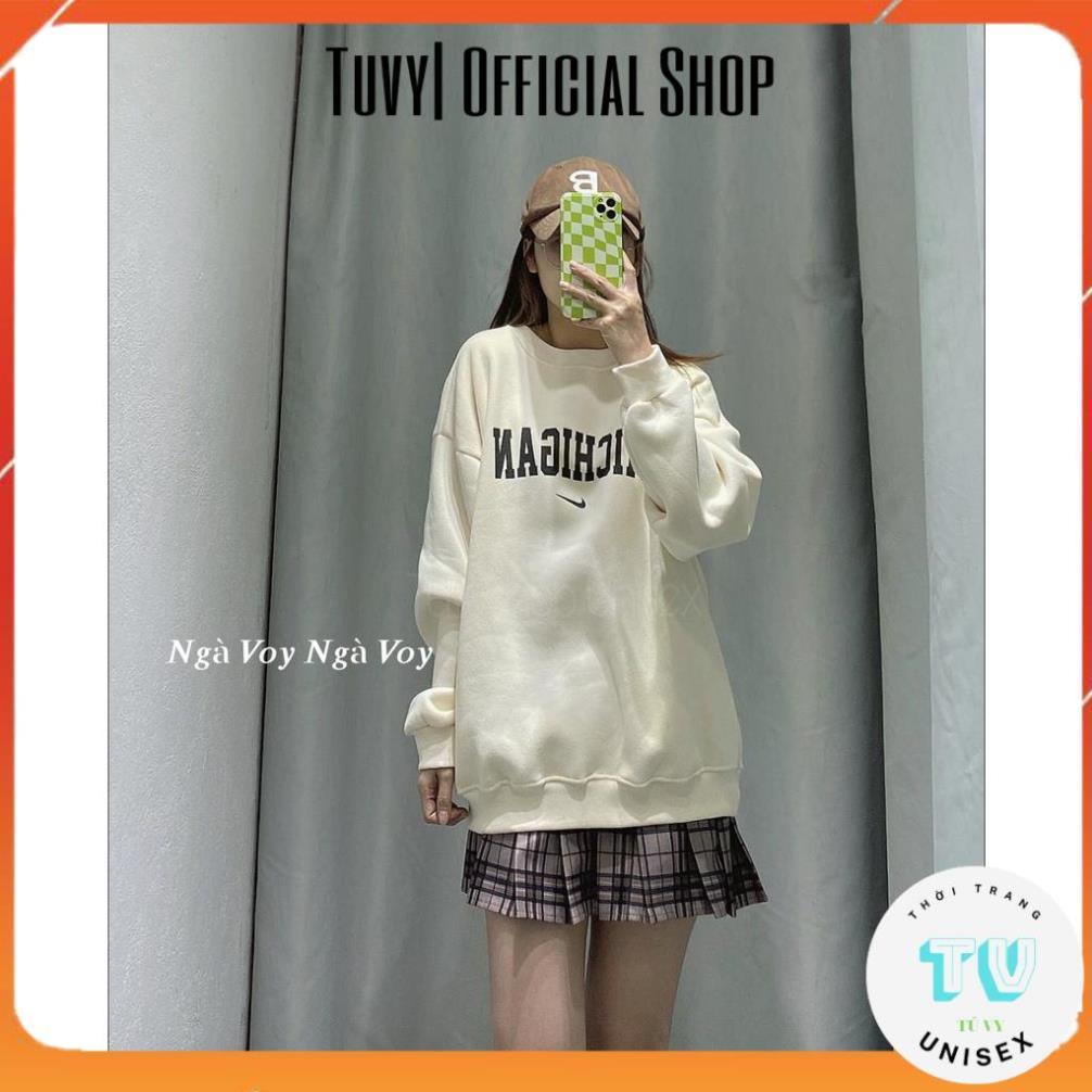 Áo Nỉ Nam Nữ TUVYSHOP ÁO SWEATER CHỮ NEW NỈ BÔNG CỰC ẤM Unisex Form Rộng Dày Ấm Tay Dài Nhiều Màu