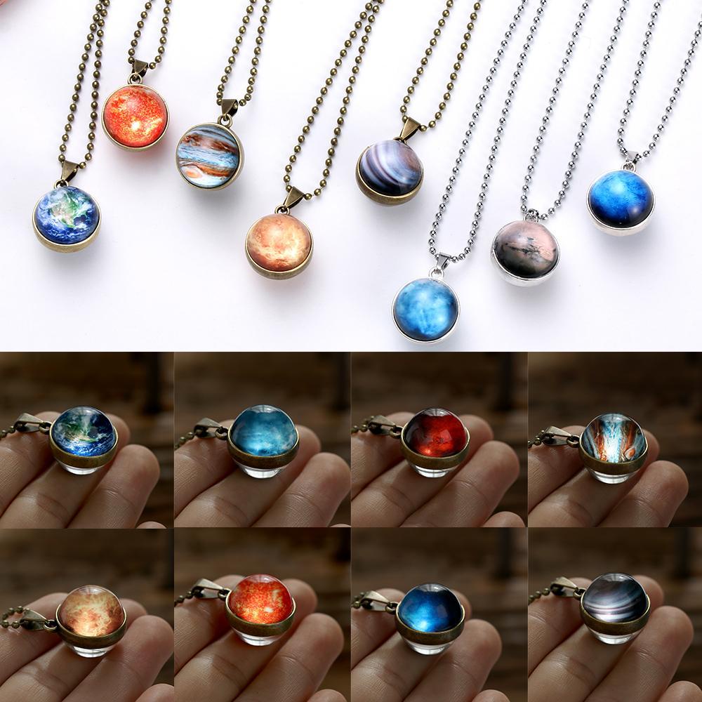 Vòng cổ Dài Hai Mặt Họa Tiết Dải Ngân Hà Thiên Hà Độc Đáo