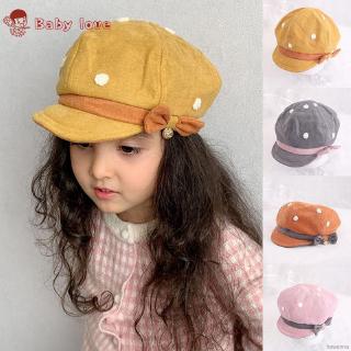 Mũ Beret Thắt Nơ Xinh Xắn Cho Bé Gái