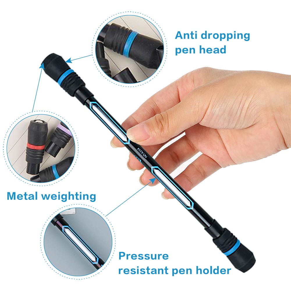 1 Bút Xoay Có Đèn LED Phát Triển Trí Thông Minh Chống Trượt / Giảm Căng Thẳng