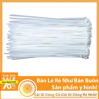 Bộ 10 Dây Thít - Dây Rút Màu Trắng