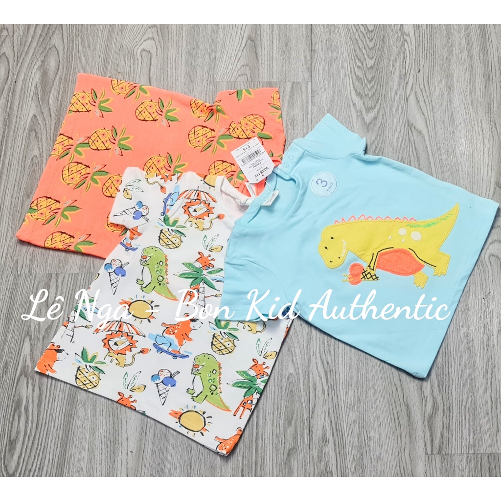 Set 3 áo cộc UK chính hãng sz 6-9m