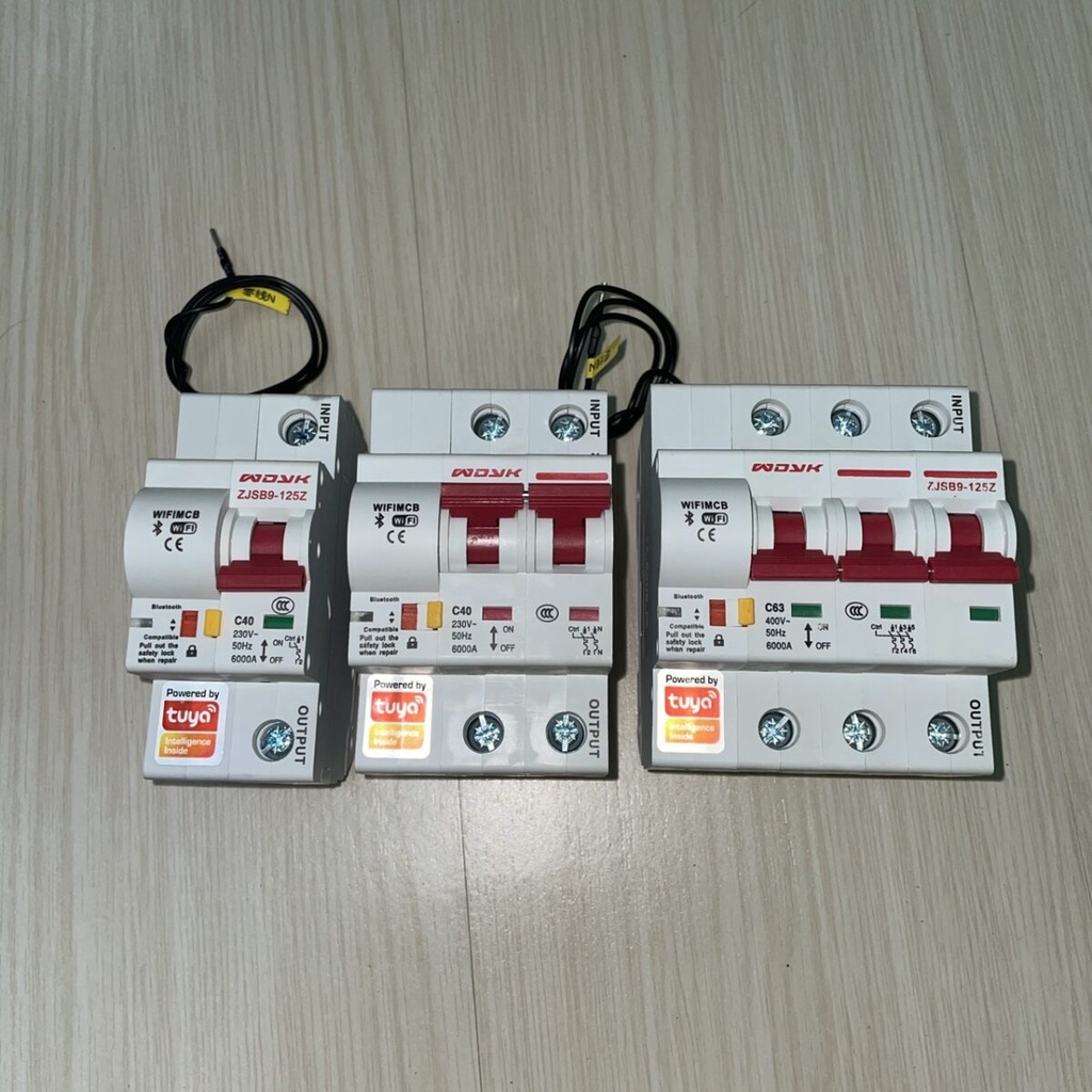 Aptomat CB thông minh Wifi Tuya 1P
