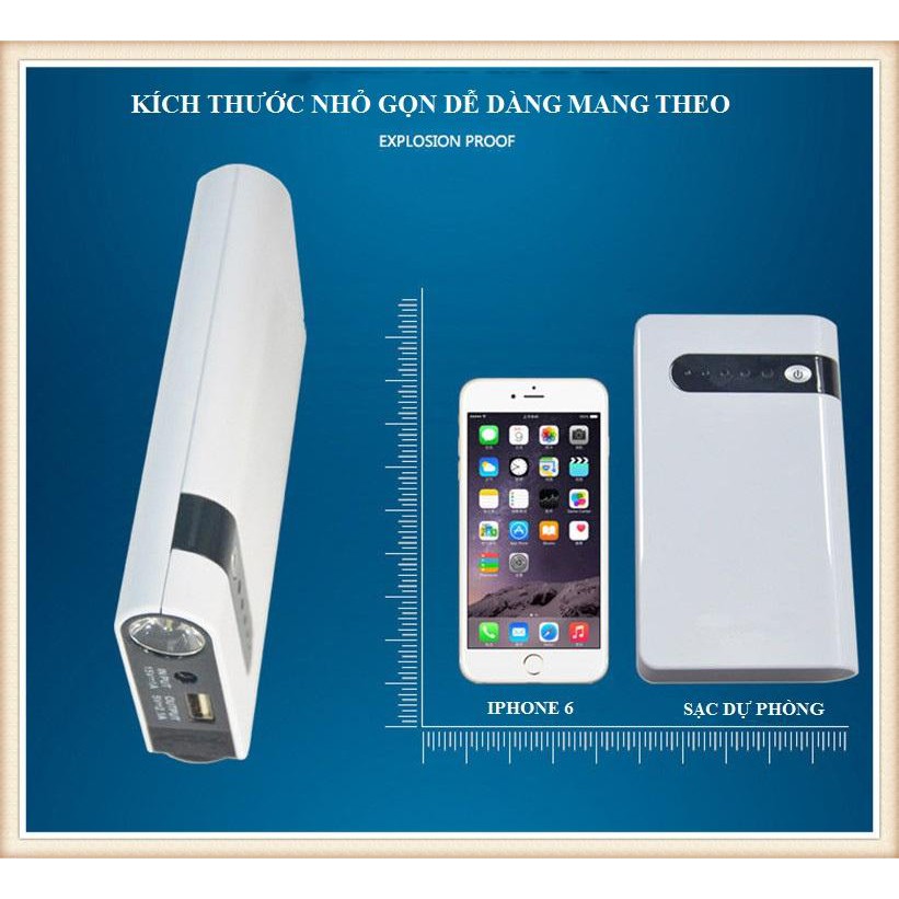 Thiết bị kích điện ô tô kiêm sạc dự phòng 20000mah cao cấp