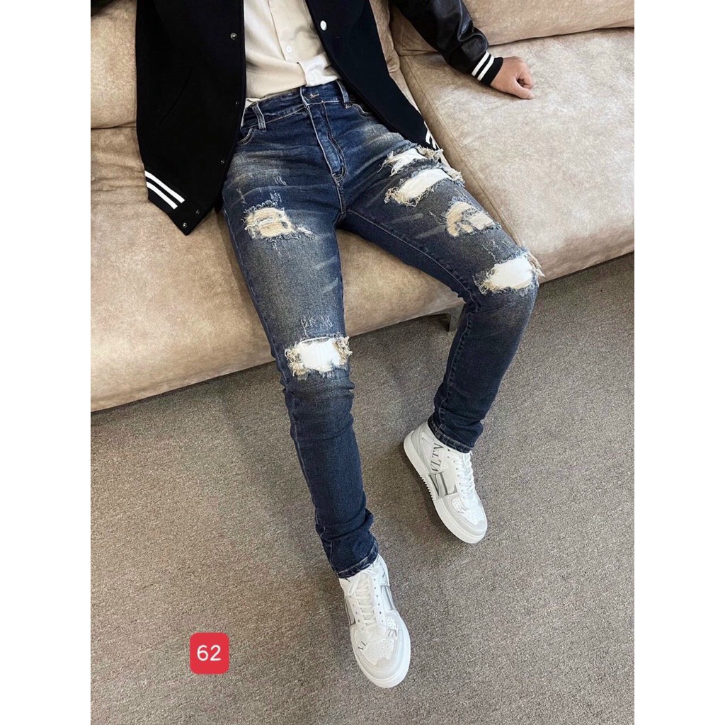 Quần jean nam rách xước cao cấp cá tính trẻ trung TCS 62 | BigBuy360 - bigbuy360.vn